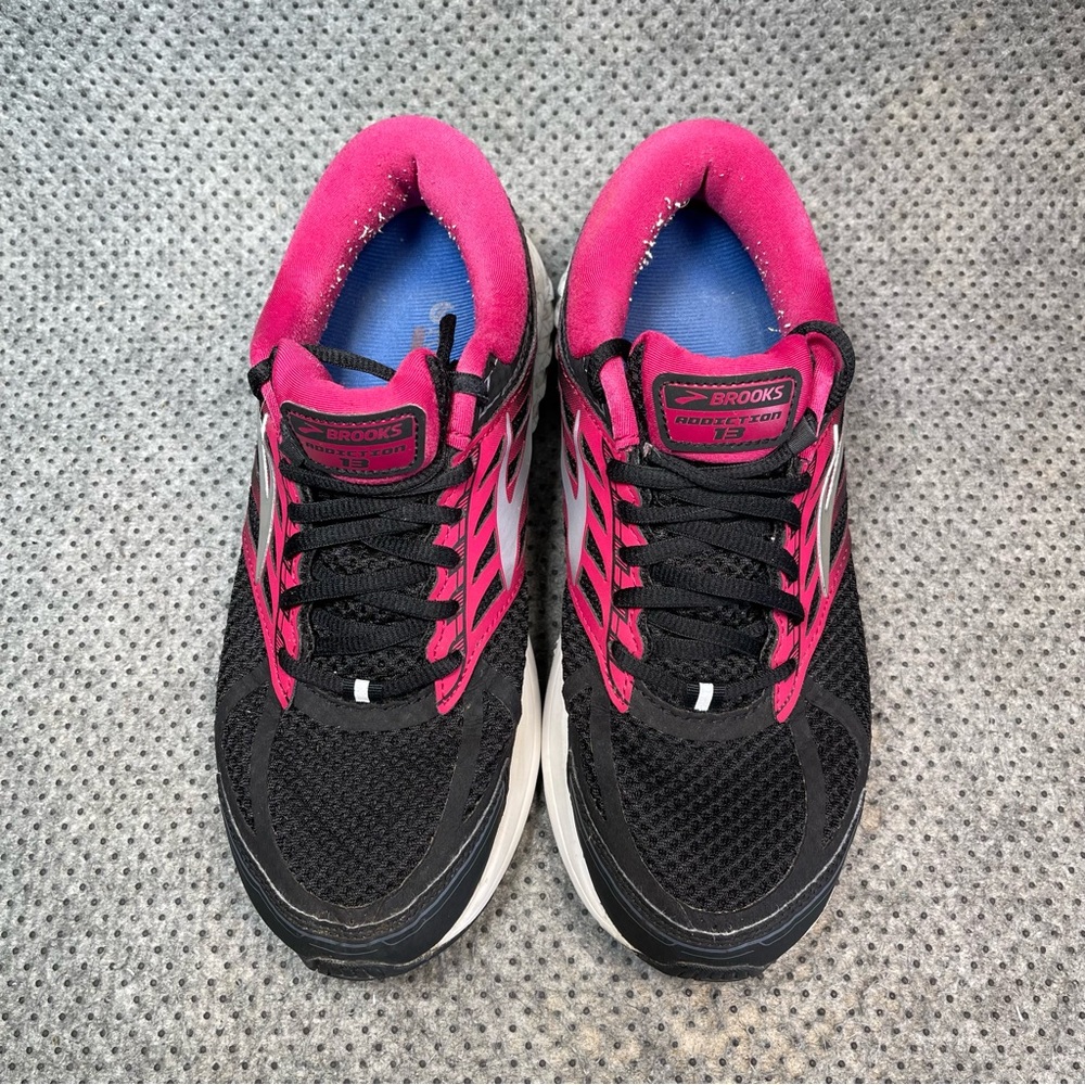 Brooks Addiction 13 Pink Black Running Shoes Size 10.5 Women’s - Picture 8 of 9